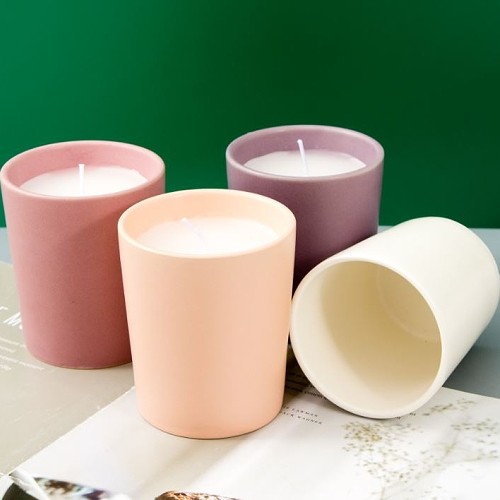 Ceramic cup candle